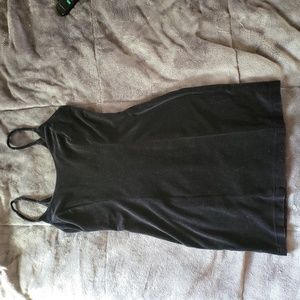 Rampage black velvet mini dress